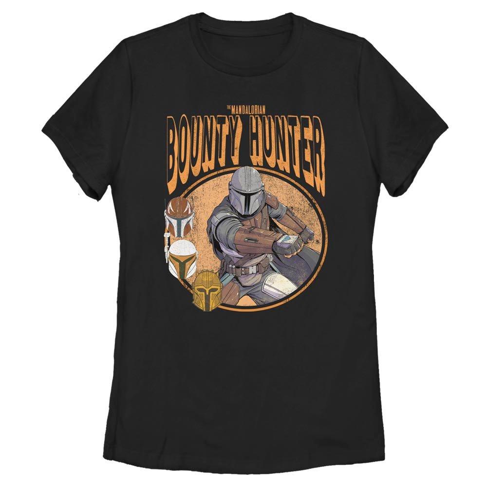 Star Wars The Mandalorian Bounty Hunter Comic Womens T-Shirt, BLACK, hi-res