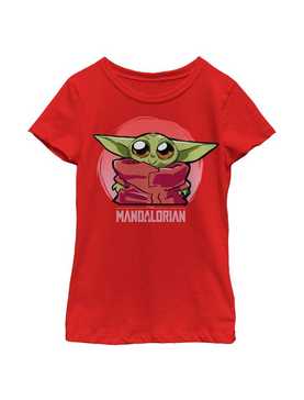 Star Wars The Mandalorian The Child Cute Sketch Youth Girls T-Shirt, , hi-res