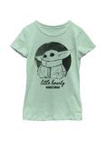 Star Wars The Mandalorian The Child Little Bounty Sketch Youth Girls T-Shirt, MINT, hi-res