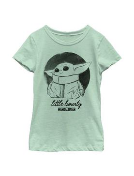 Star Wars The Mandalorian The Child Little Bounty Sketch Youth Girls T-Shirt, , hi-res