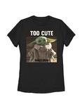 Star Wars The Mandalorian The Child Too Cute Womens T-Shirt, BLACK, hi-res