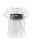 Star Wars The Mandalorian The Child Armed & Dangerous Youth Girls T-Shirt, WHITE, hi-res