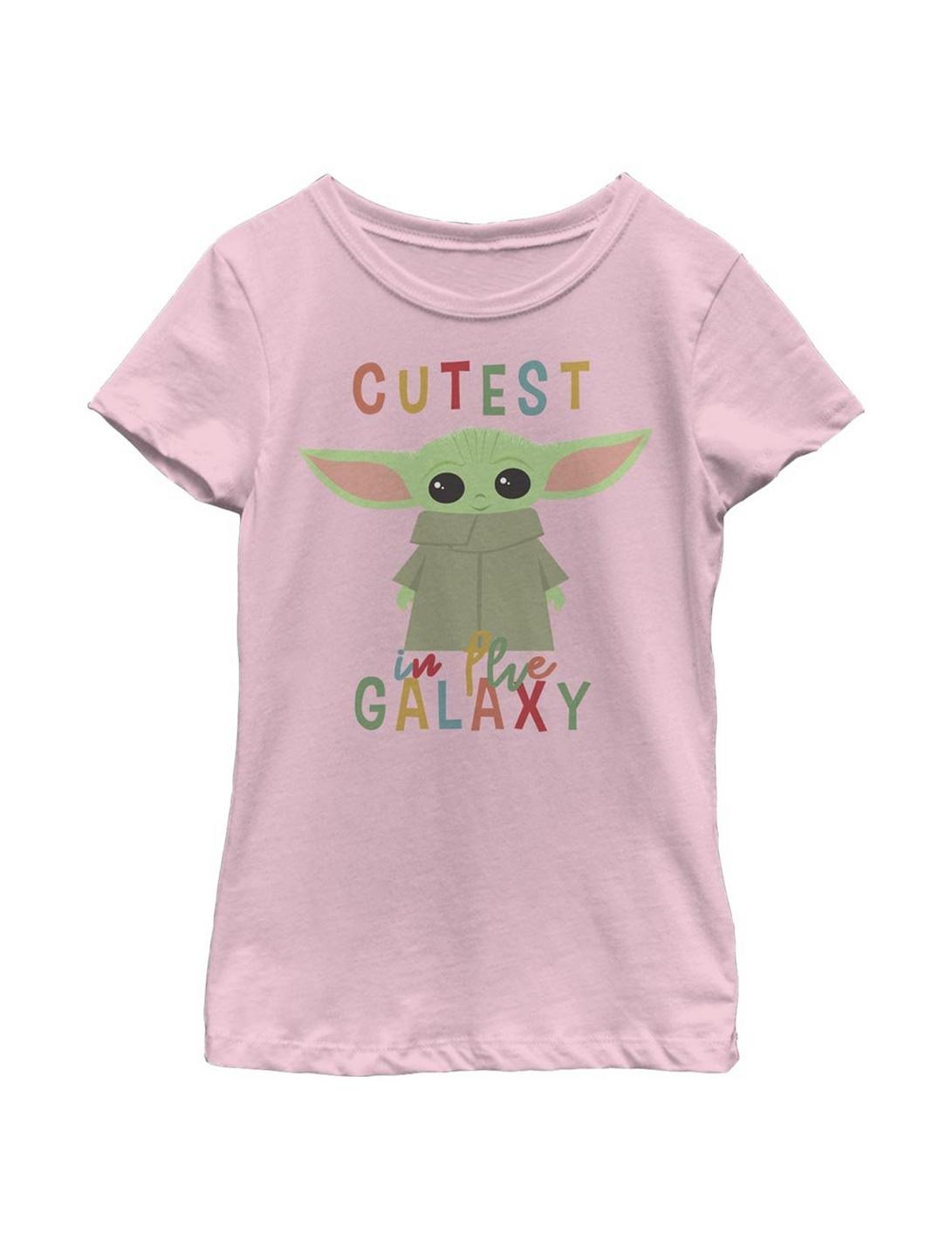 Star Wars The Mandalorian The Child Cutest Little Child Youth Girls T-Shirt, PINK, hi-res