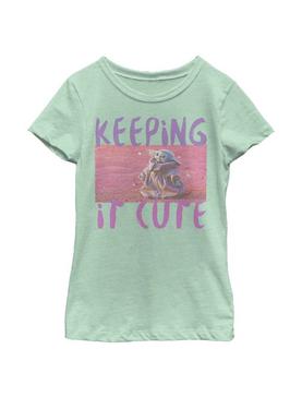 Plus Size Star Wars The Mandalorian The Child Keeping It Cute Youth Girls T-Shirt, , hi-res