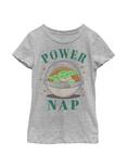 Plus Size Star Wars The Mandalorian The Child Power Nap Youth Girls T-Shirt, ATH HTR, hi-res