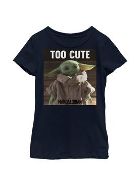 Plus Size Star Wars The Mandalorian The Child Too Cute Youth Girls T-Shirt, , hi-res