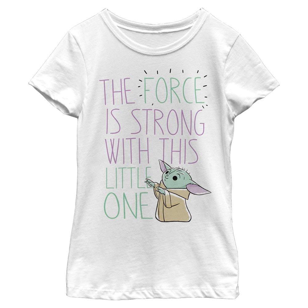 Star Wars The Mandalorian The Child Force Doodle Youth Girls T-Shirt, WHITE, hi-res