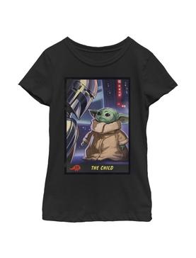 Plus Size Star Wars The Mandalorian The Child Trading Card Youth Girls T-Shirt, , hi-res