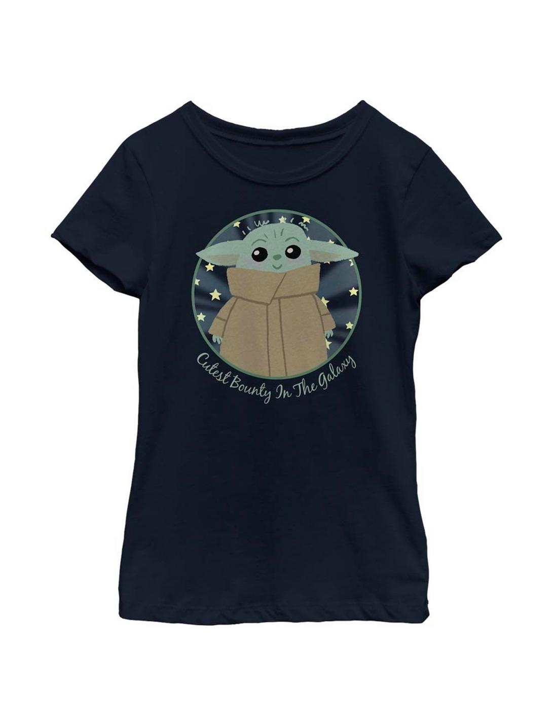 Star Wars The Mandalorian The Child Cutest In The Galaxy Youth Girls T-Shirt, NAVY, hi-res