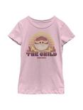 Star Wars The Mandalorian The Child Sunset Youth Girls T-Shirt, PINK, hi-res