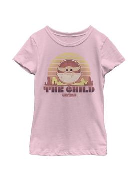Plus Size Star Wars The Mandalorian The Child Sunset Youth Girls T-Shirt, , hi-res