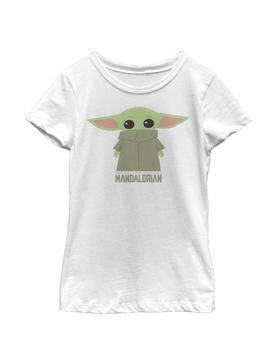 Plus Size Star Wars The Mandalorian The Child Chibi Covered Face Youth Girls T-Shirt, , hi-res