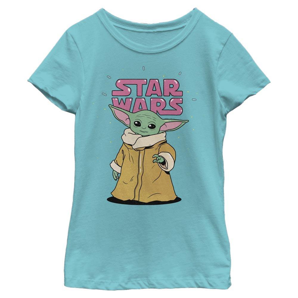 Star Wars The Mandalorian The Child Stance Logo Youth Girls T-Shirt, TAHI BLUE, hi-res