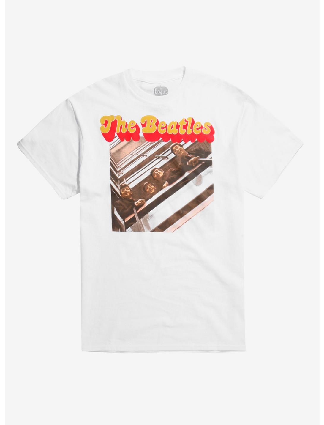 The Beatles Stairwell Photo T-Shirt, WHITE, hi-res