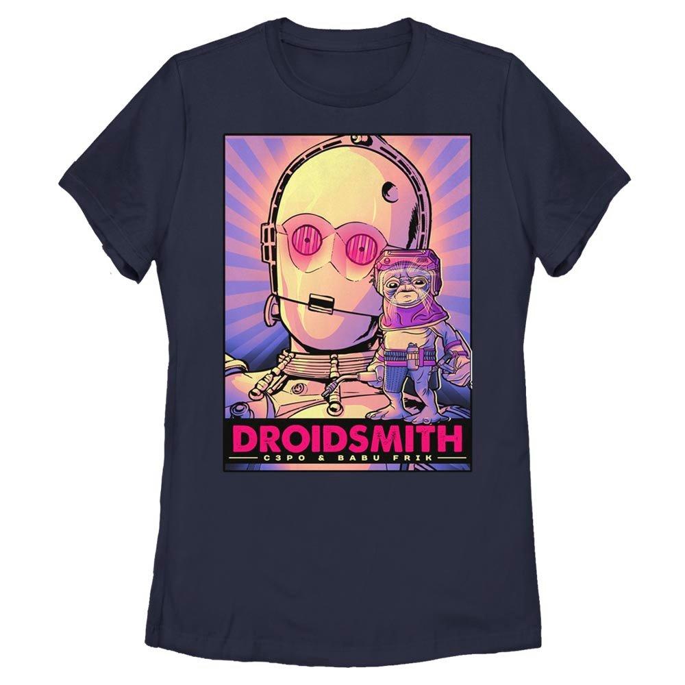 Star Wars Episode IX The Rise Of Skywalker Droid Smith C3PO Womens T-Shirt, NAVY, hi-res