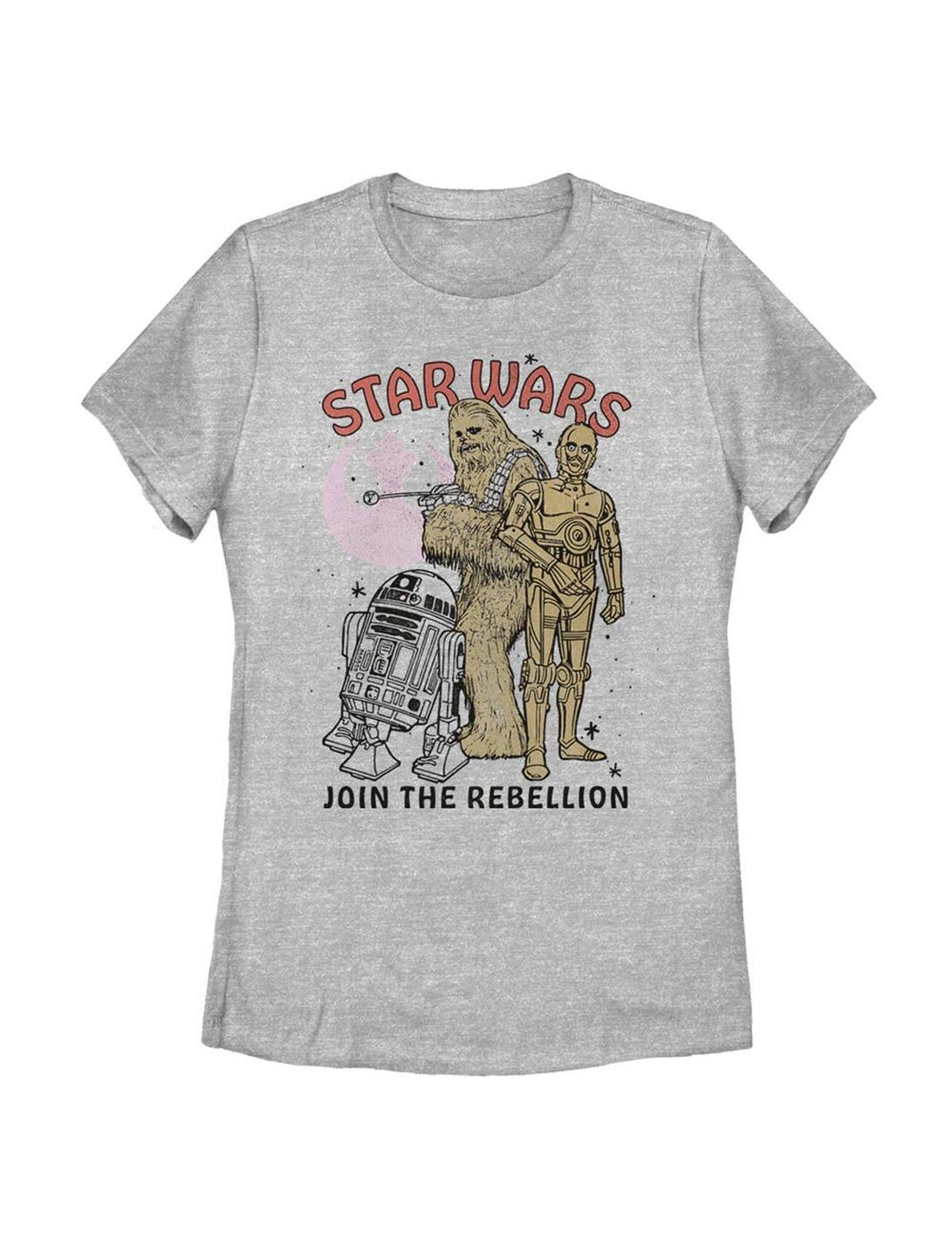 Star Wars Camp Rebellion Womens T-Shirt, ATH HTR, hi-res