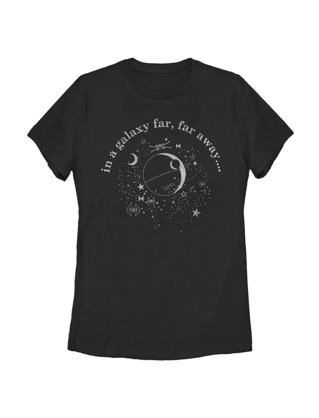 Star Wars Celestial Death Star Womens T-Shirt, BLACK, hi-res