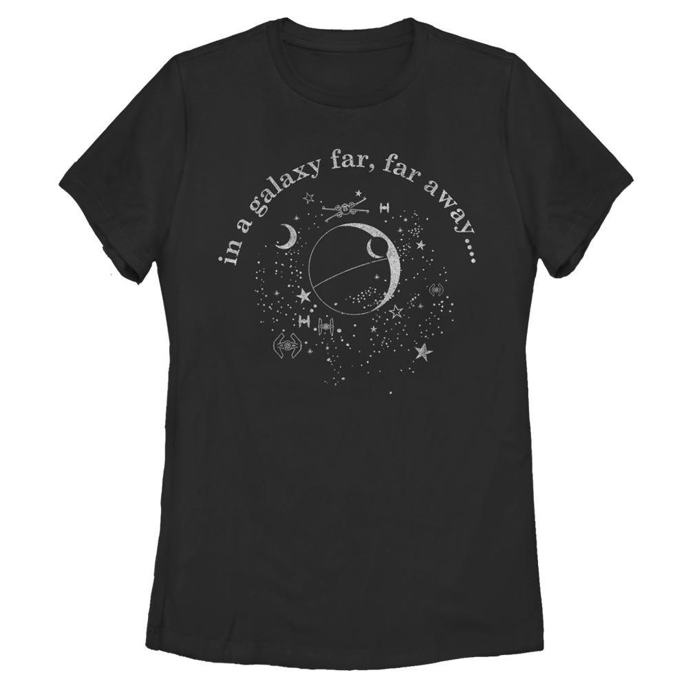 Star Wars Celestial Death Star Womens T-Shirt, BLACK, hi-res