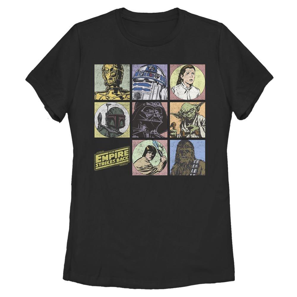 Star Wars Episode V The Empire Strikes Back Boxes Womens T-Shirt, BLACK, hi-res