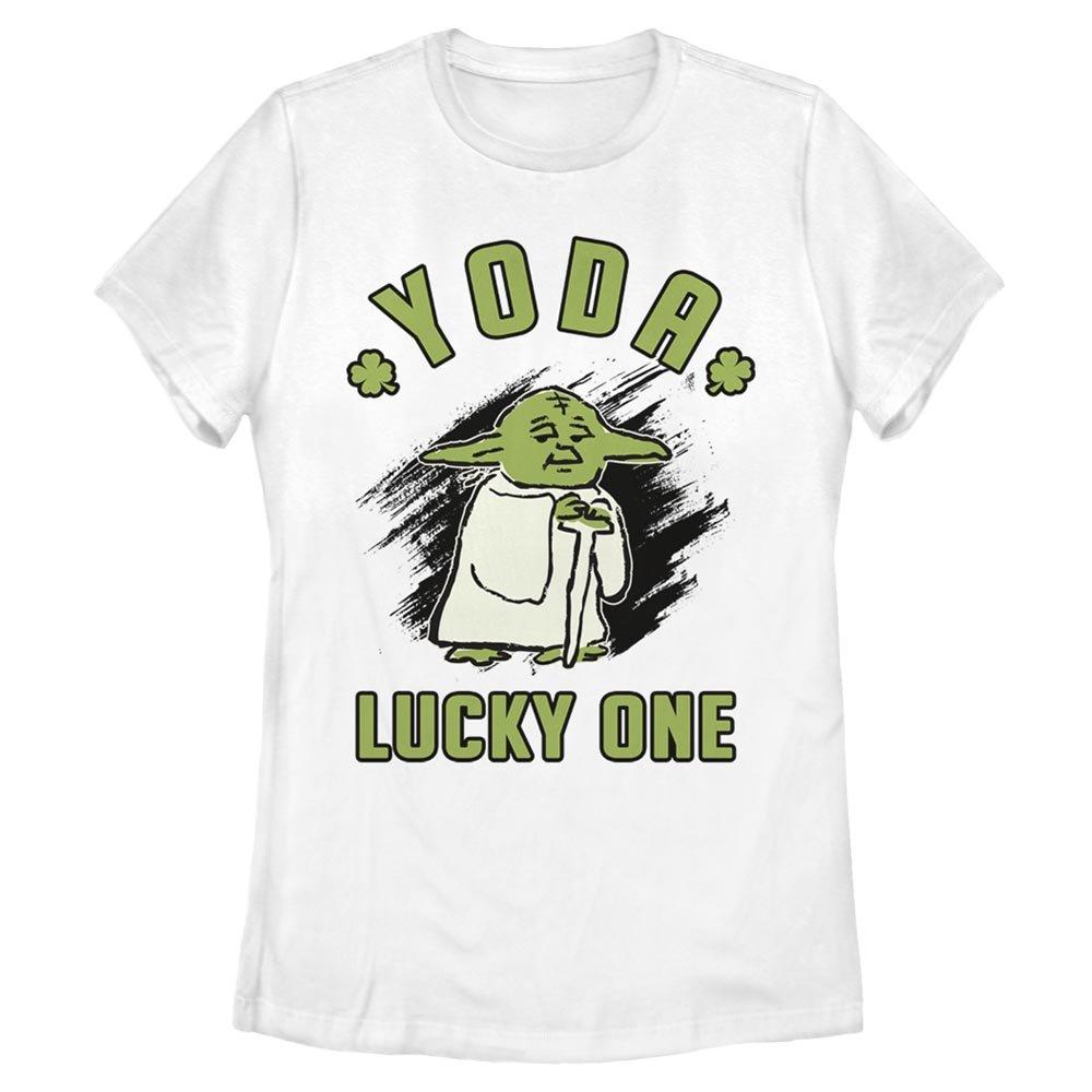 Star Wars Doodle Yoda Lucky Womens T-Shirt, , hi-res