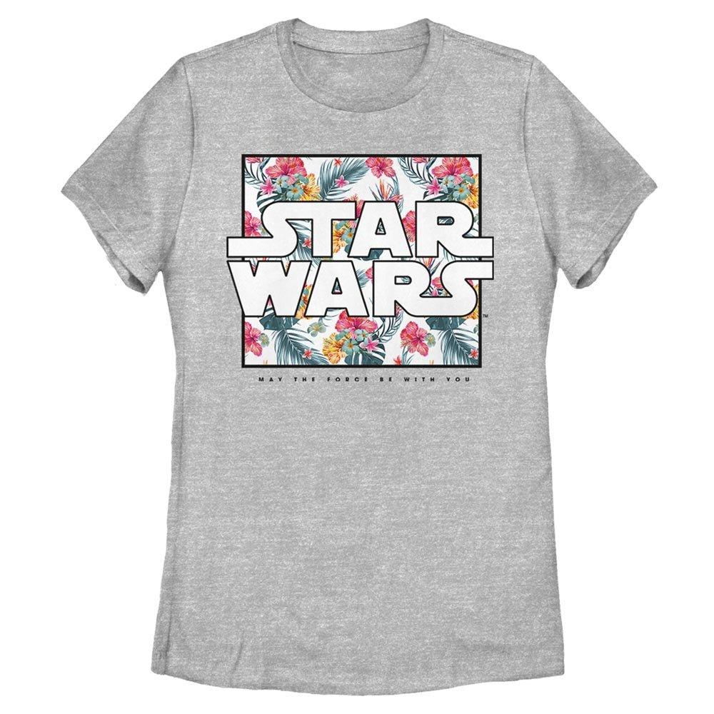 Star Wars Floral Box Womens T-Shirt, ATH HTR, hi-res