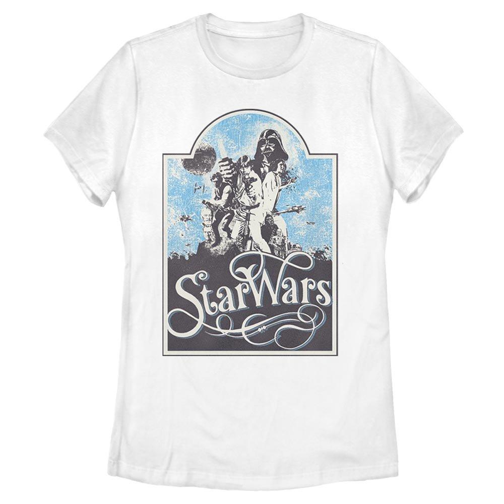 Star Wars Classic Group Frame Womens T-Shirt, WHITE, hi-res