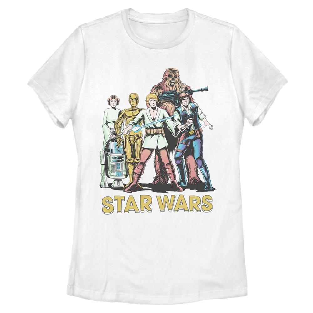 Star Wars Group Shot Two Womens T-Shirt, WHITE, hi-res