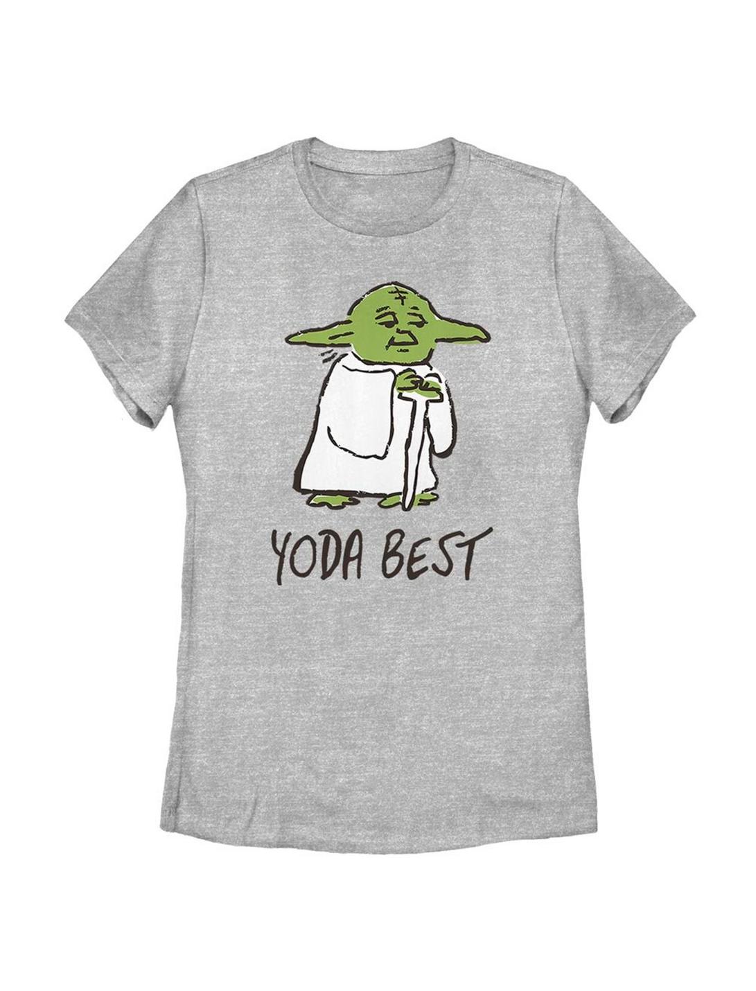Star Wars Yoda Best Doodle Womens T-Shirt, ATH HTR, hi-res