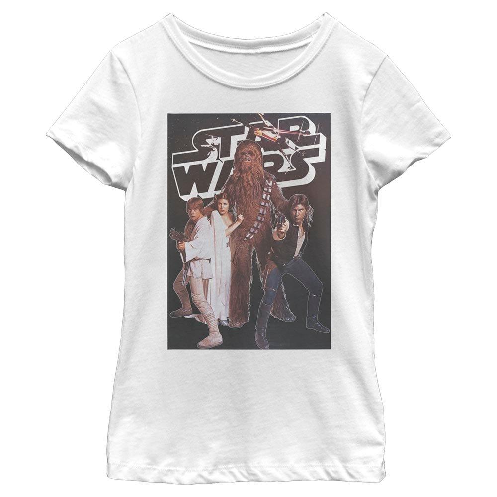 Star Wars Original Heroes Youth Girls T-Shirt, WHITE, hi-res