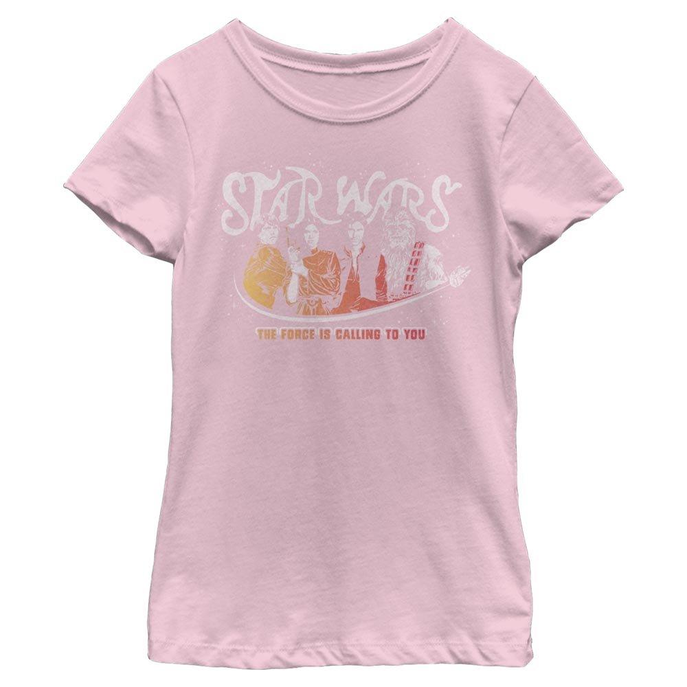 Star Wars Vintage Script Star Wars Youth Girls T-Shirt, PINK, hi-res