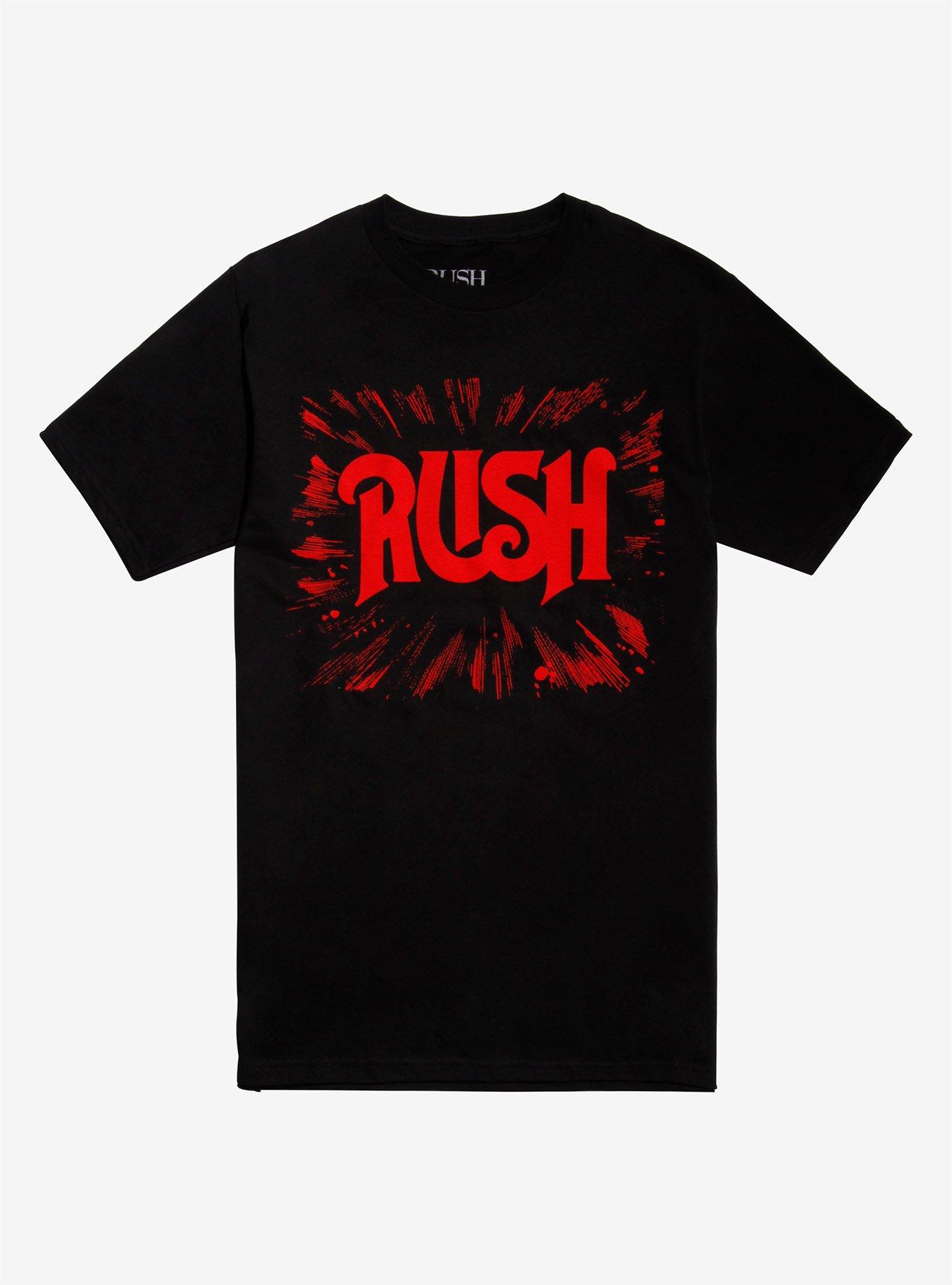 Rush Red Burst T-Shirt, BLACK, hi-res