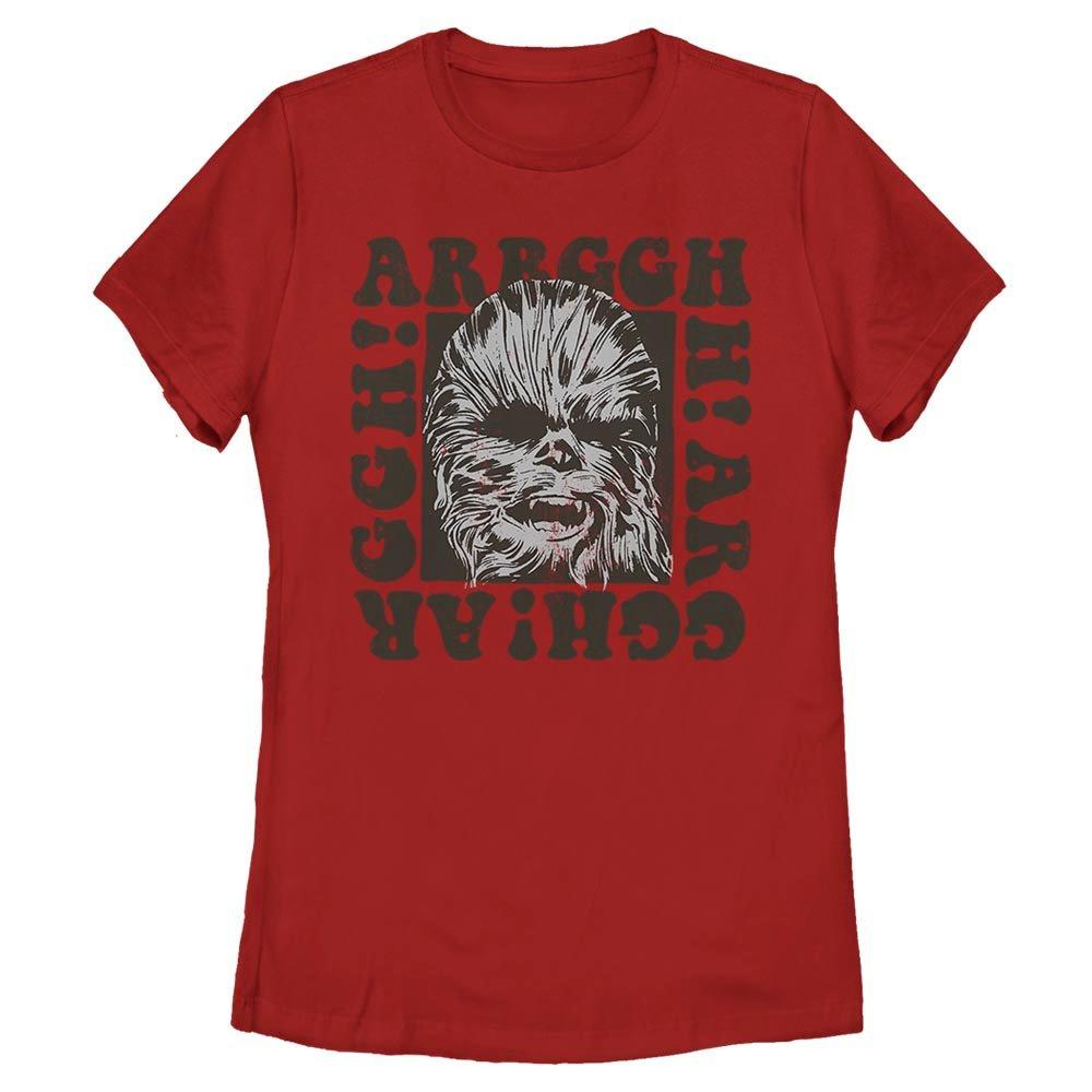 Star Wars Chewie Groove Solid Womens T-Shirt, RED, hi-res