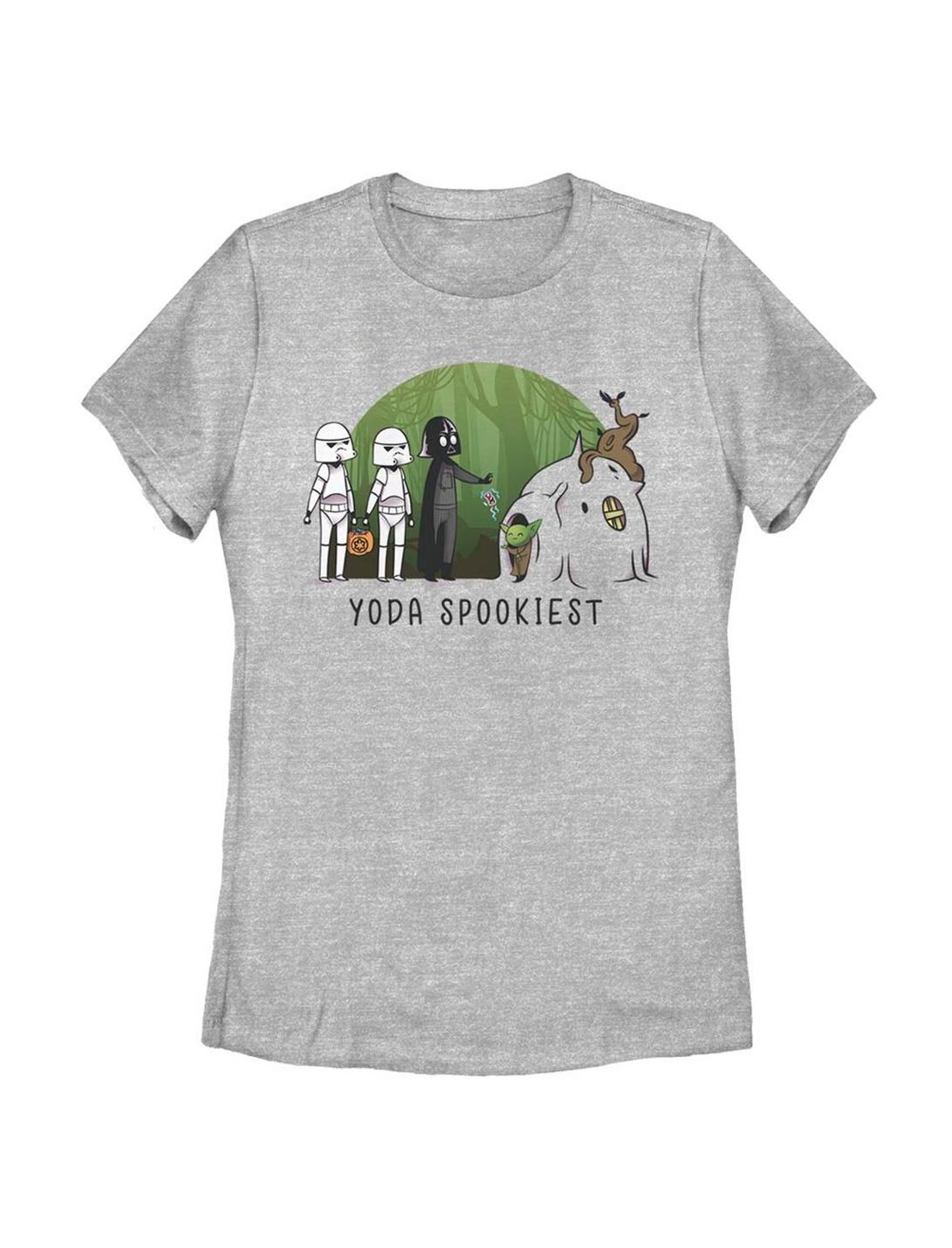 Plus Size Star Wars Yoda Spookiest Womens T-Shirt, ATH HTR, hi-res