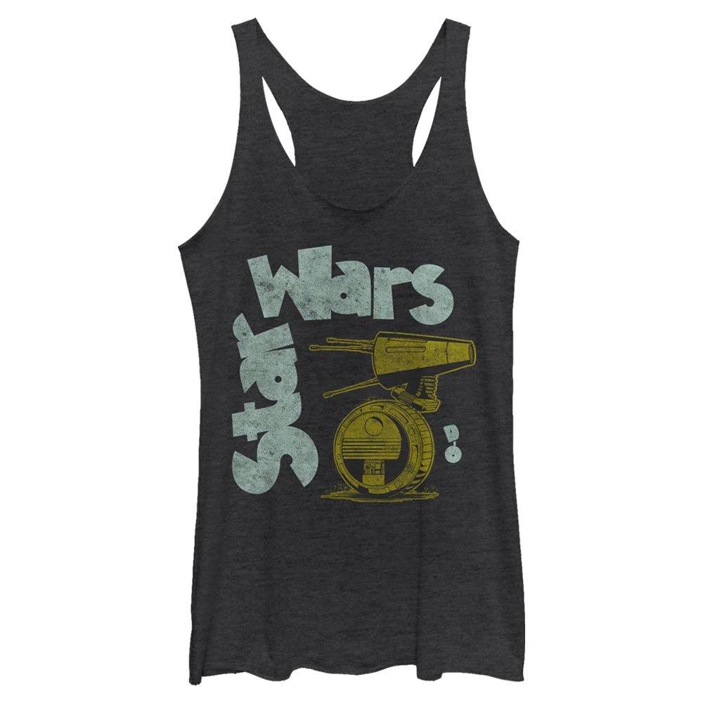 Star Wars Episode IX The Rise Of Skywalker Rolling Along Womens Tank Top, BLK HTR, hi-res