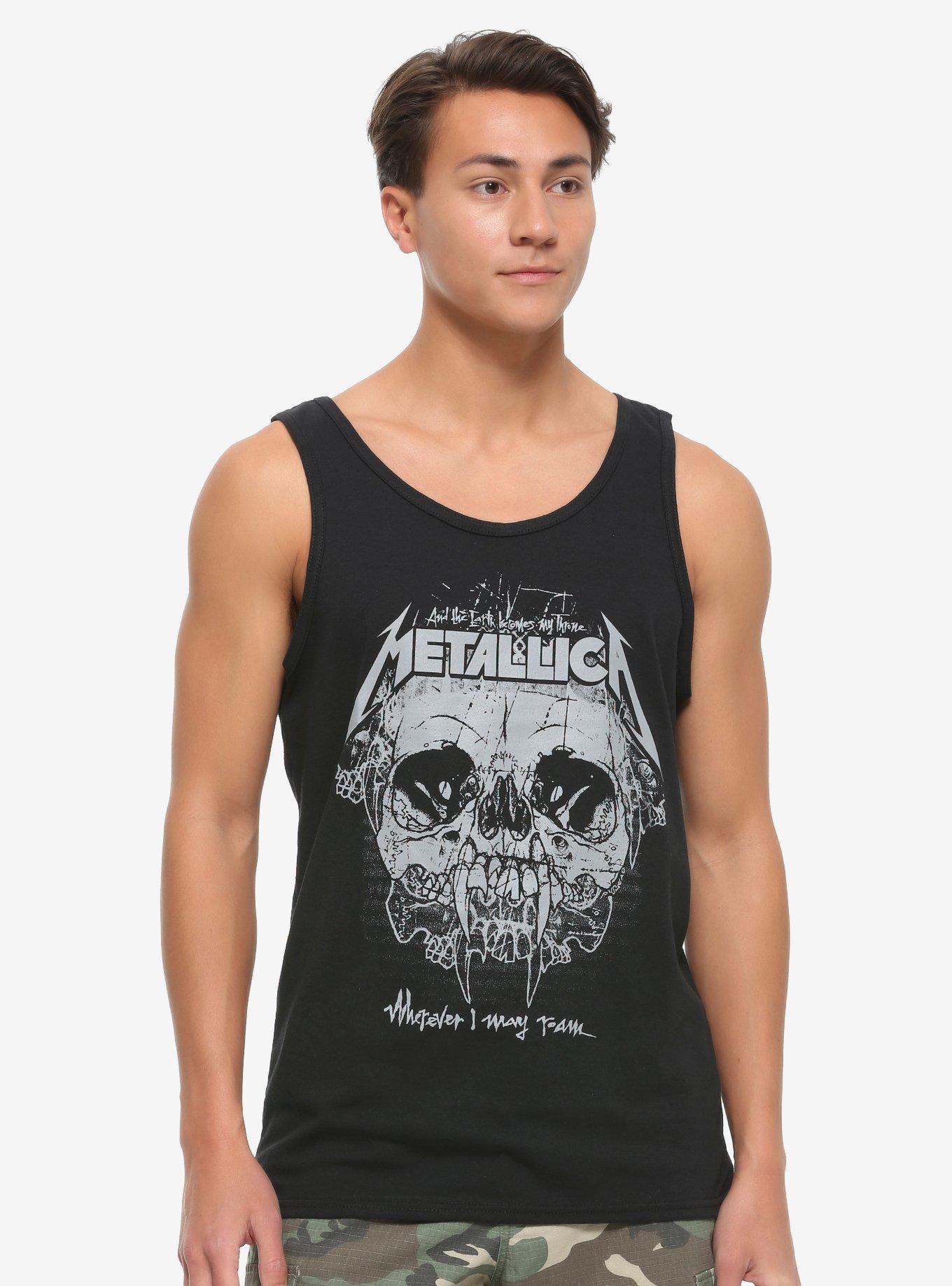 Metallica Skull Wherever I May Roam Merch, Metallica Band Metal