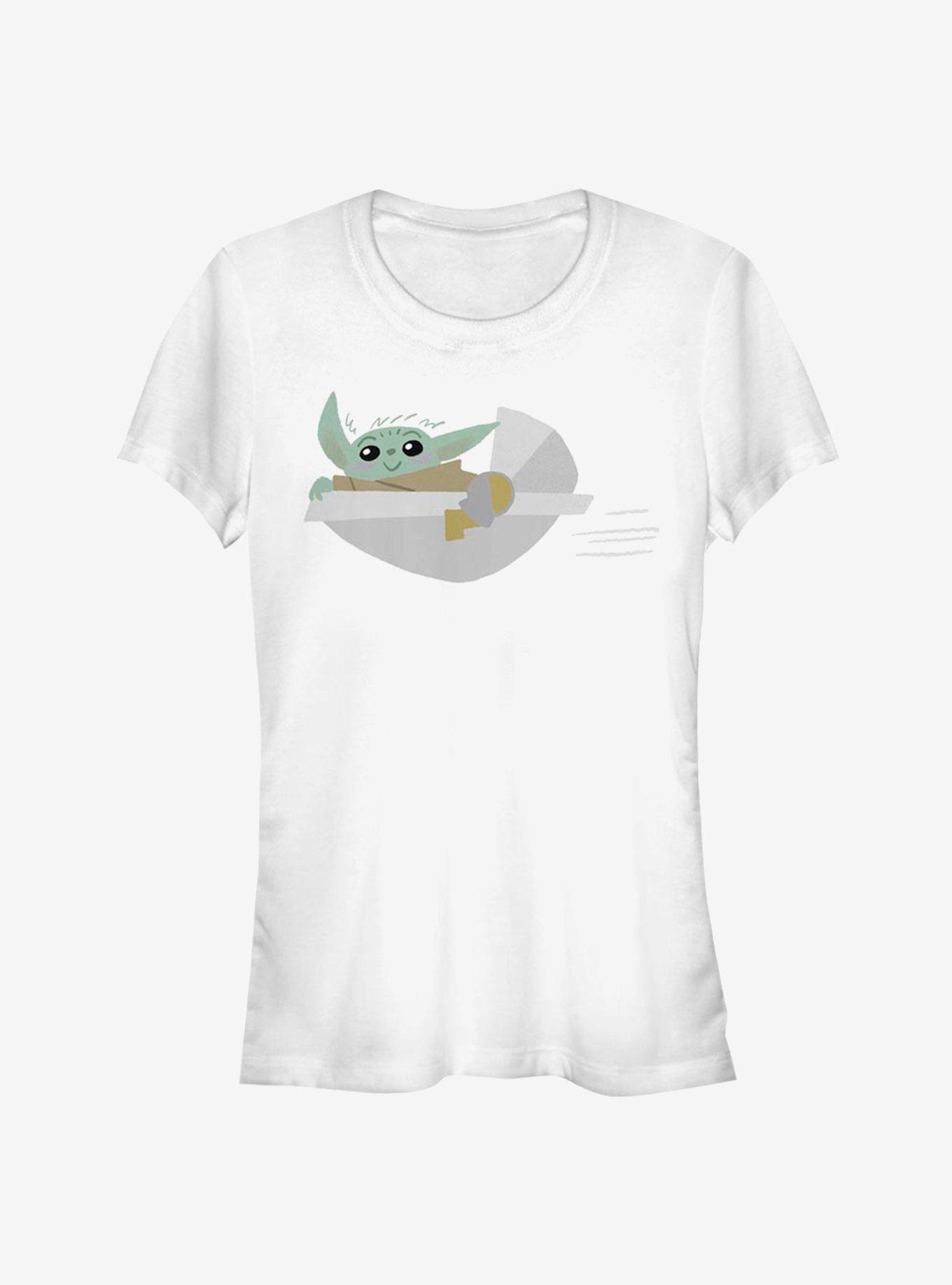 Star Wars The Mandalorian The Child Flying By Girls T-Shirt, , hi-res