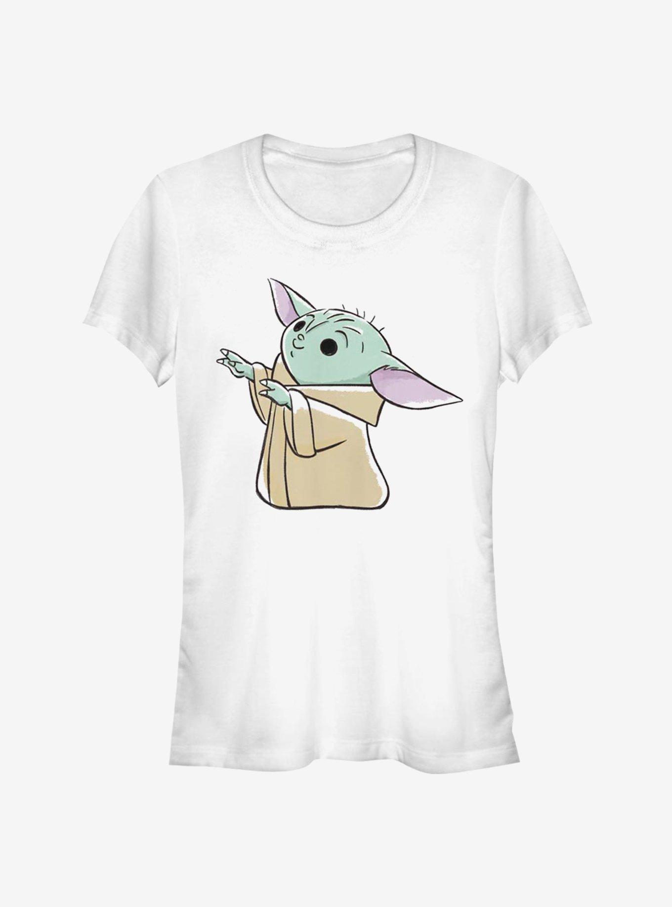 Star Wars The Mandalorian The Child Reaching Girls T-Shirt, WHITE, hi-res