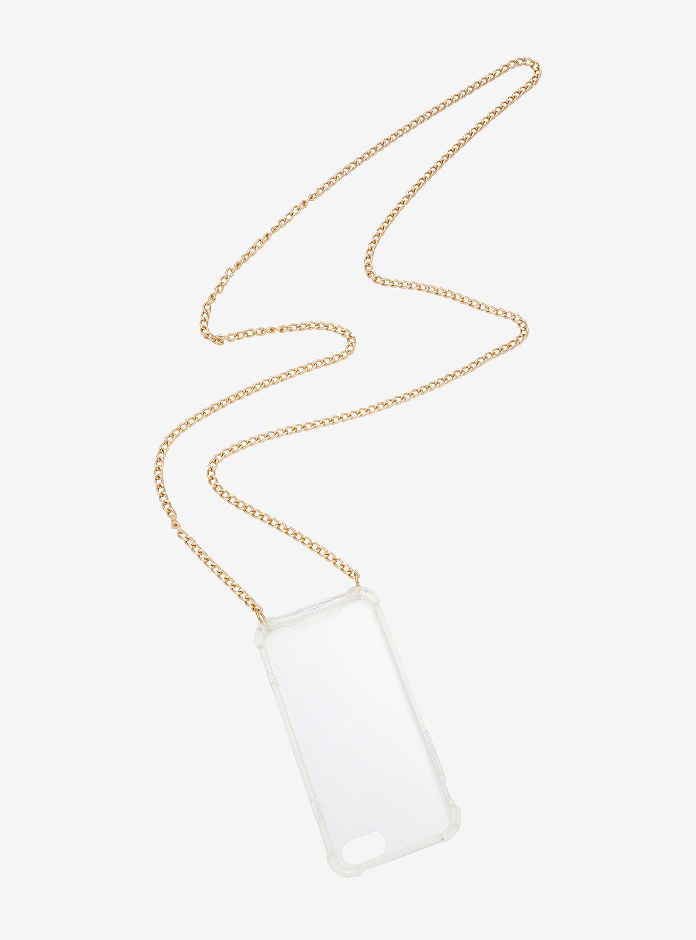 Gold Chain Clear iPhone 8/7/6 Case, , hi-res