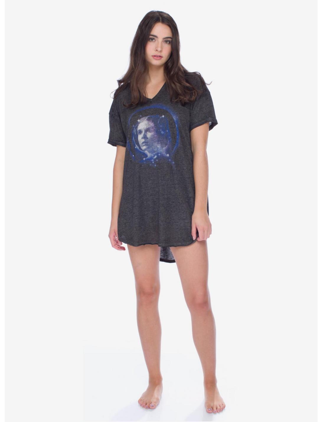 Star Wars Leia Vneck Night Shirt, BLACK, hi-res