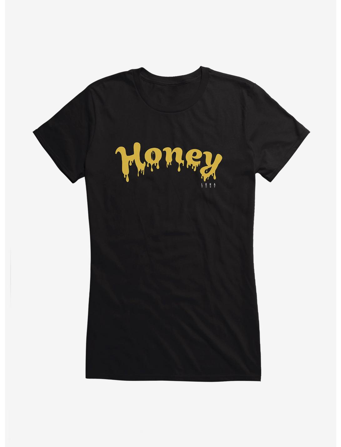 Luna Aura Honey Drip Girls T-Shirt, BLACK, hi-res