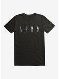 Luna Aura Mirror Logo T-Shirt, BLACK, hi-res
