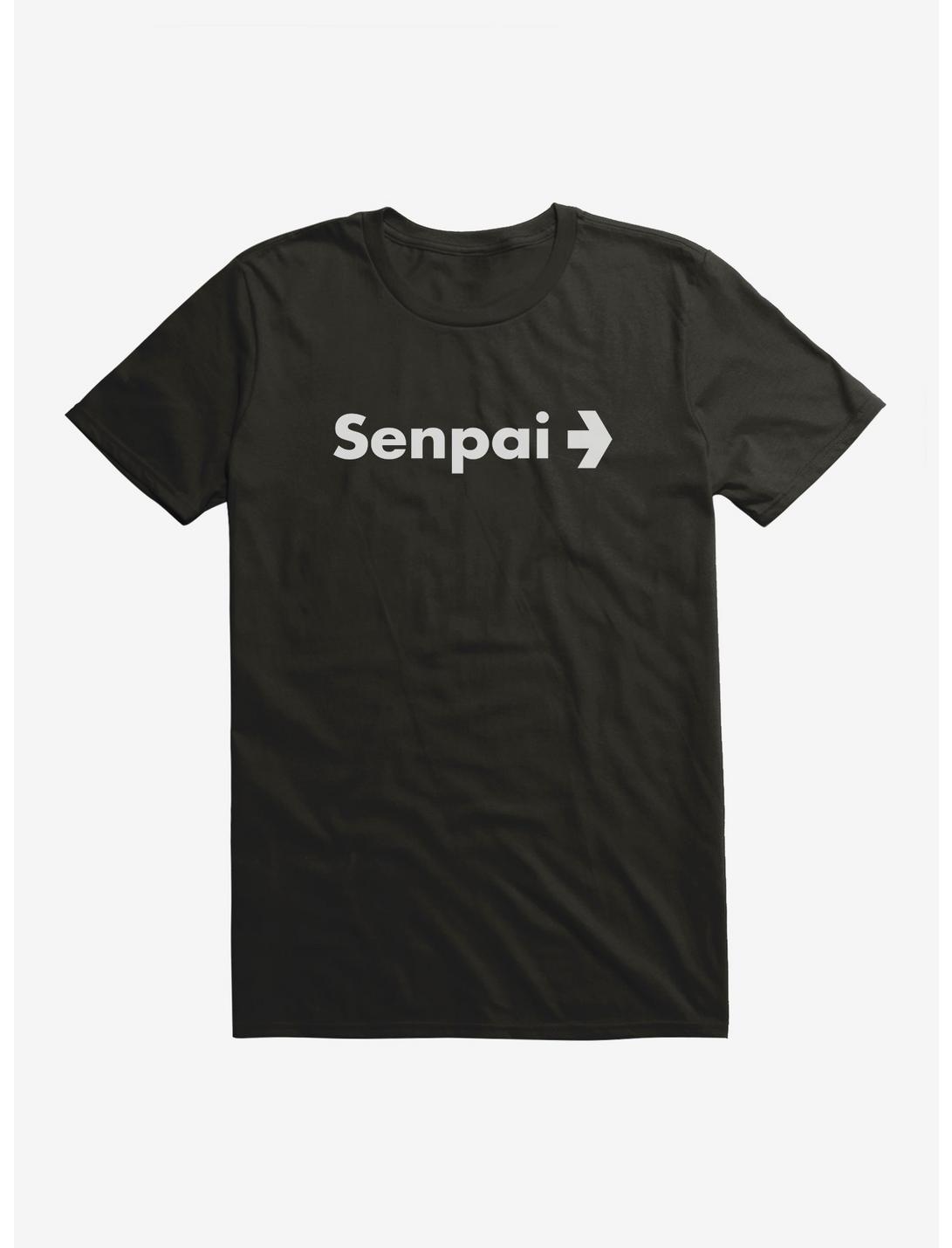 Senpai T-Shirt, BLACK, hi-res