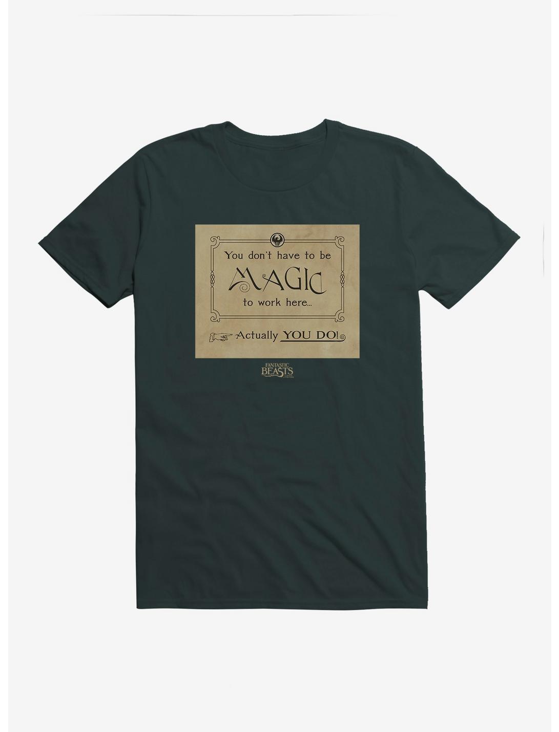 Fantastic Beasts Magic Only T-Shirt, FOREST GREEN, hi-res