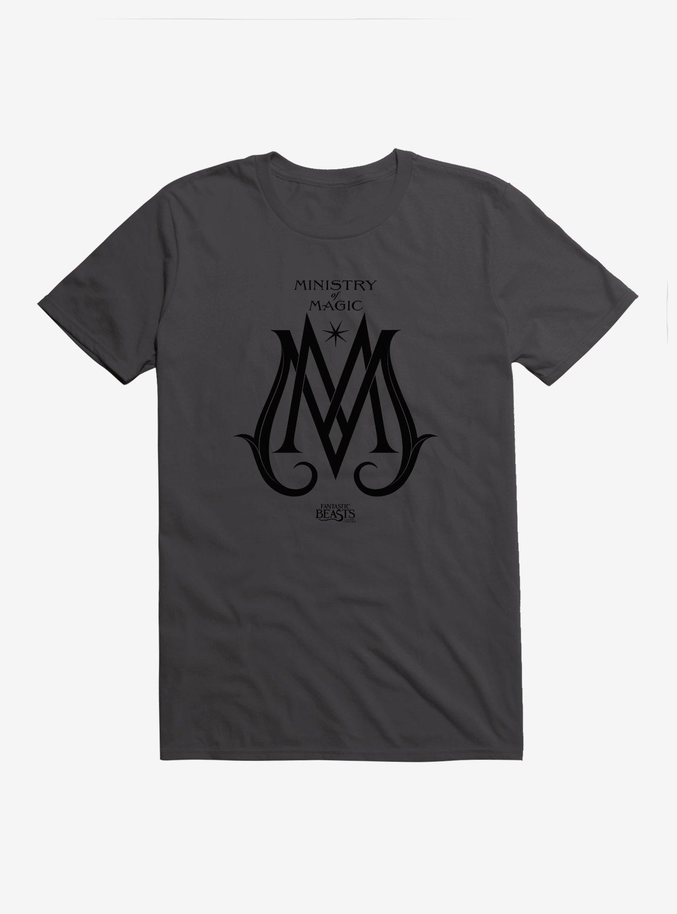 Fantastic Beasts Ministry Of Magic Logo T-Shirt - GREY | BoxLunch