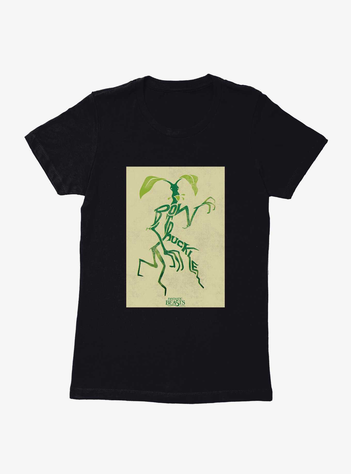 Fantastic Beasts Bowtruckle Pose Outline Womens T-Shirt, , hi-res
