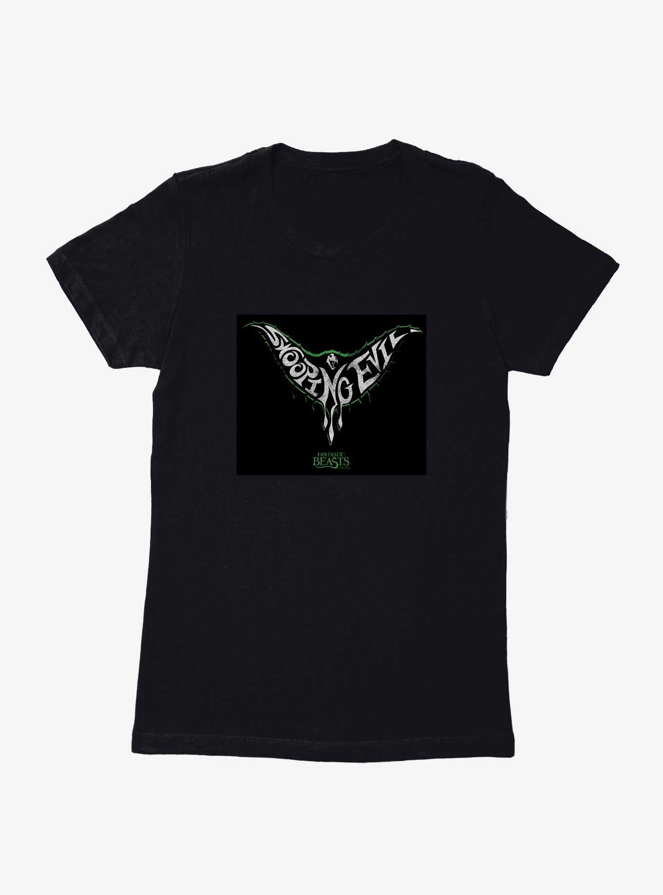 Fantastic Beasts Swooping Evil Drip Font Womens T-Shirt, , hi-res