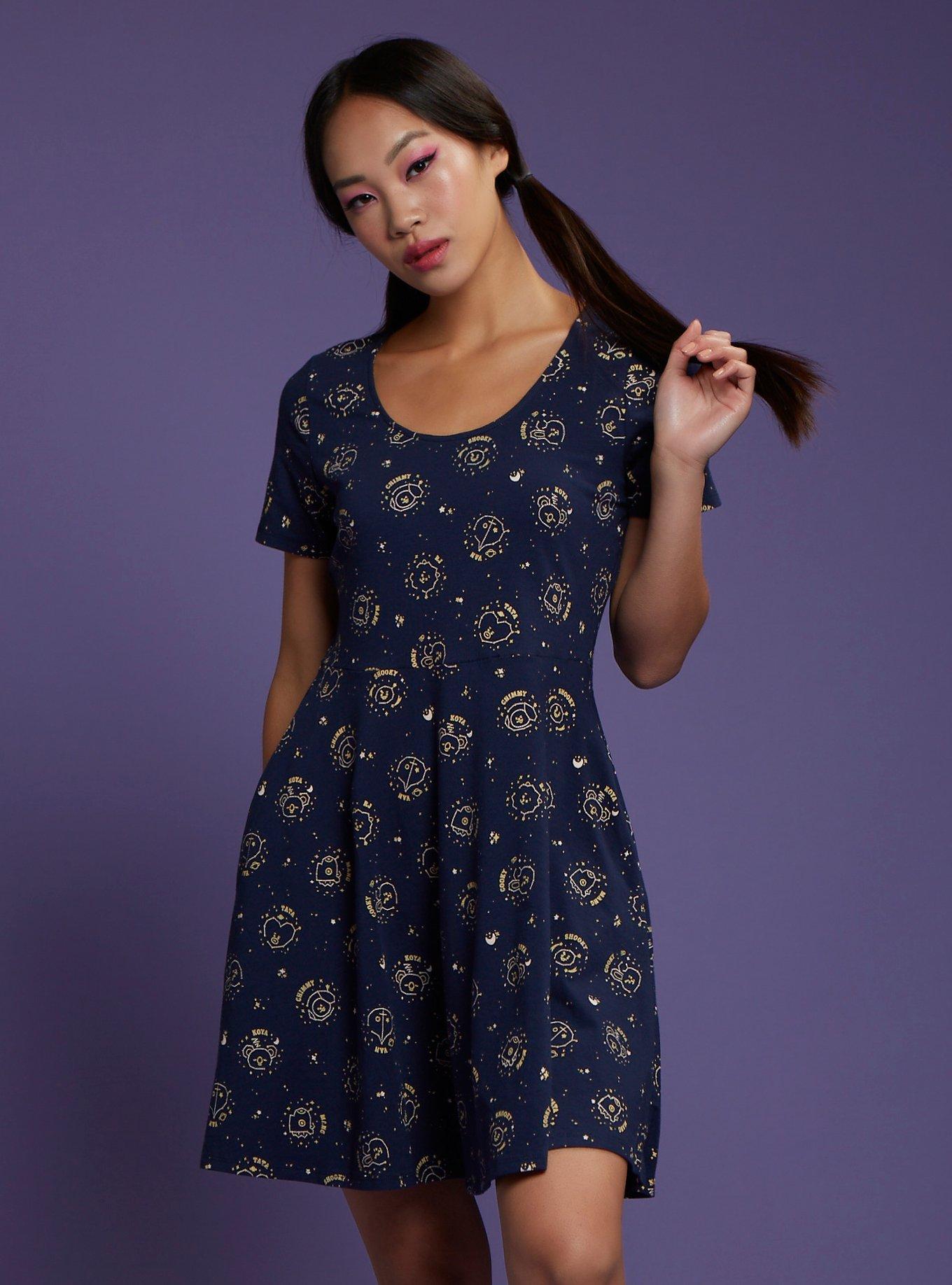 BT21 Constellation Skater Dress, MULTI, hi-res