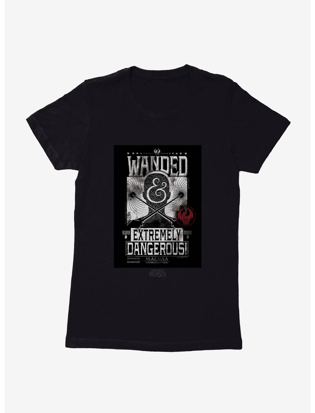 Fantastic Beasts Wanted Extremely Dangerous Womens T-Shirt, BLACK, hi-res