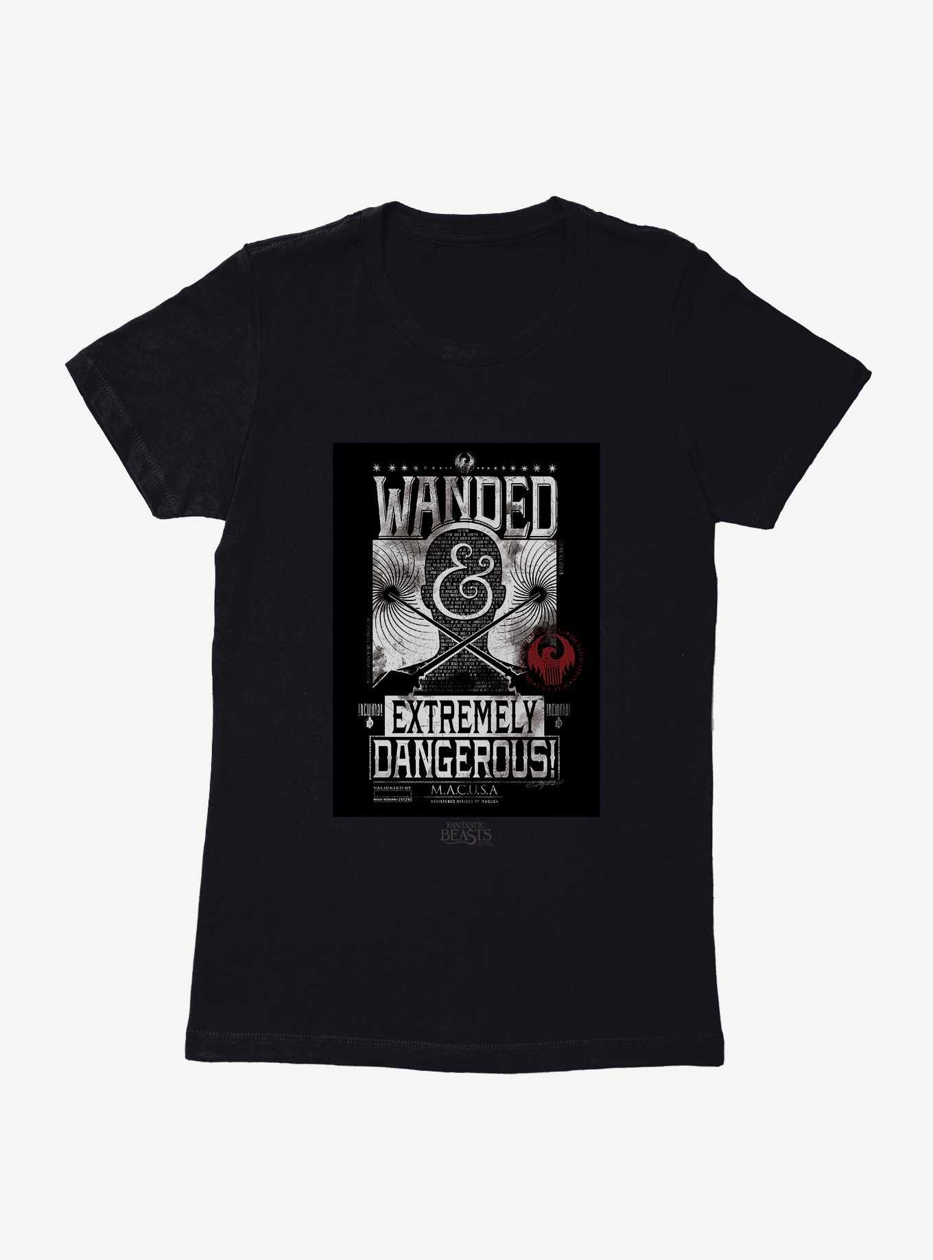 Fantastic Beasts Wanted Extremely Dangerous Womens T-Shirt, , hi-res