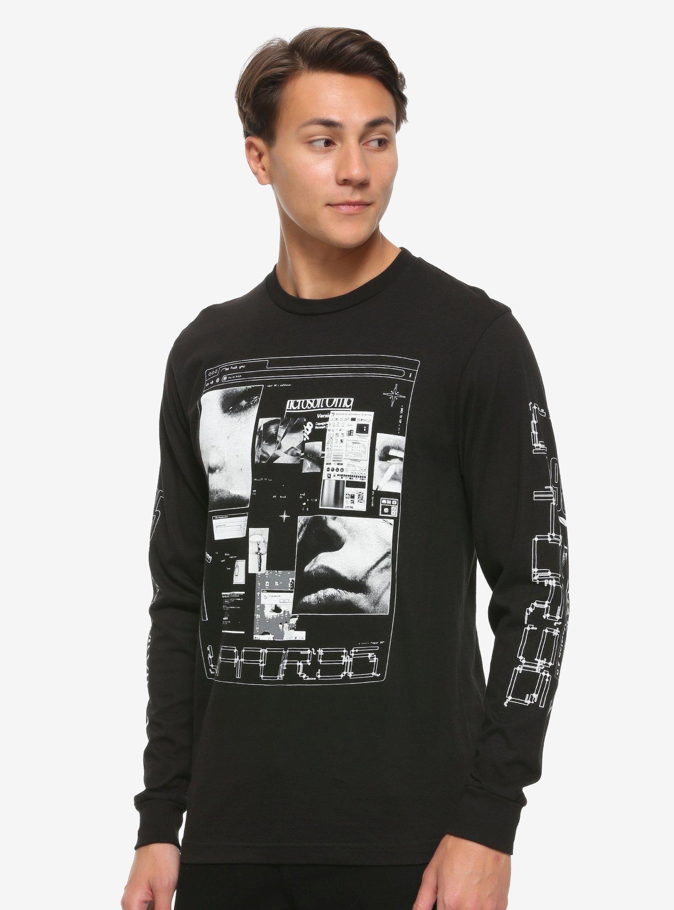 Vapor95 Cipher Long-Sleeve T-Shirt, BLACK, hi-res